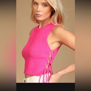 Lulus Pink Tank Top Size M